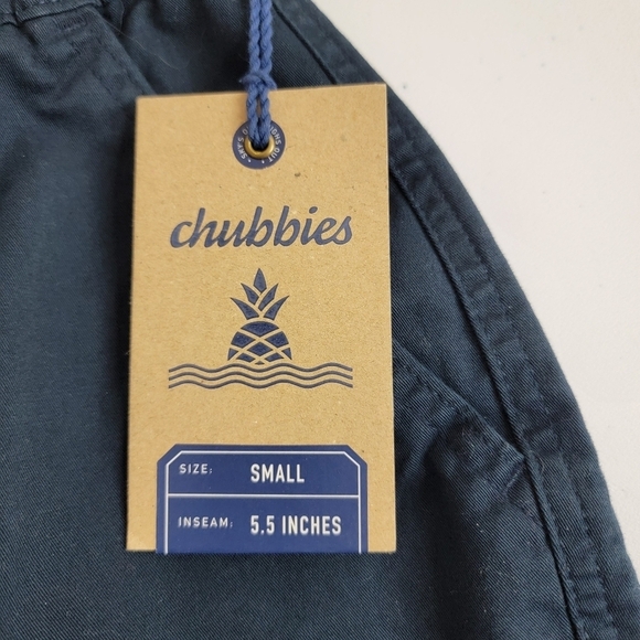 Chubbies The Armadas 5.5 "Navy Originals Stretch Shorts Sz S NEW - Picture 12 of 13